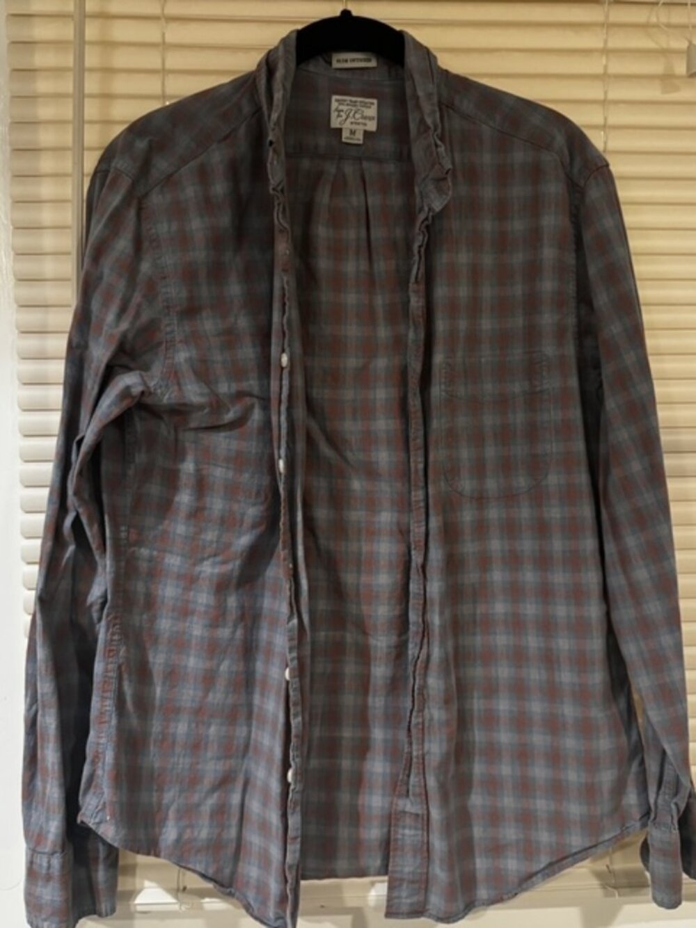 Mens J.Crew Button Down Top Shirt Size M Medium
